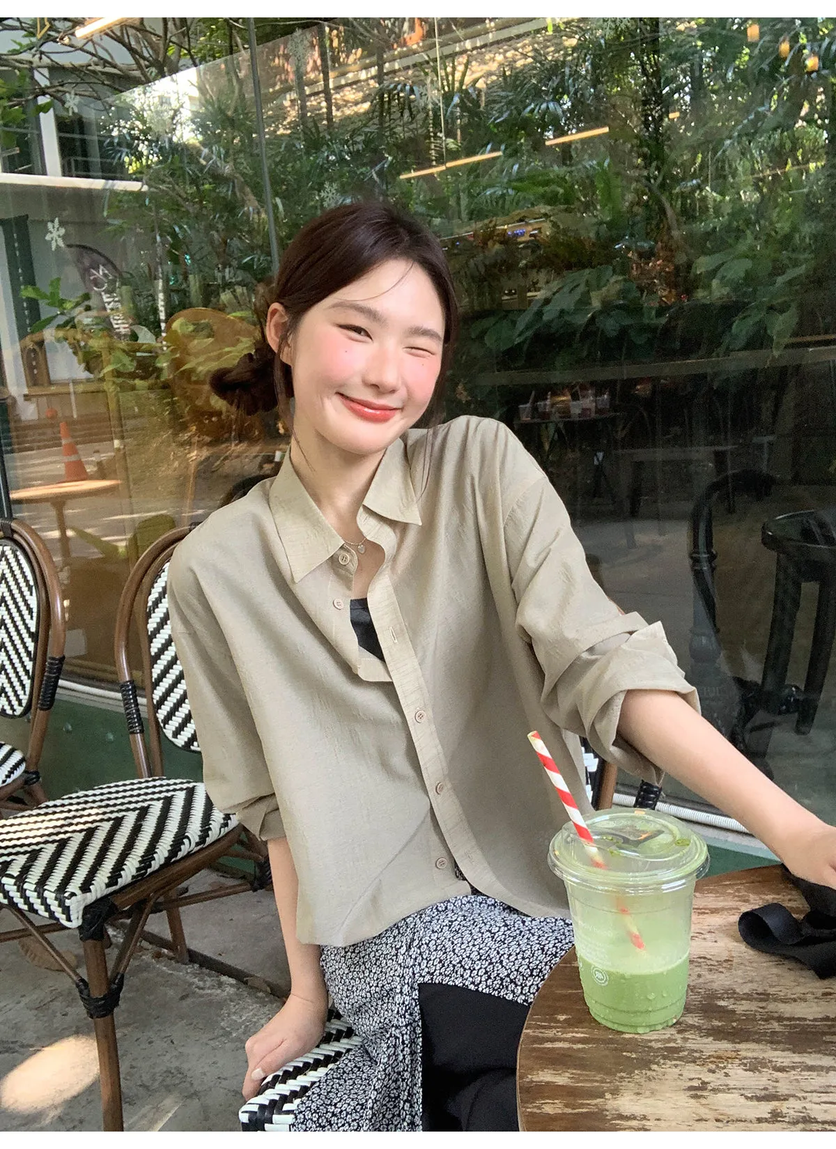Sheer lace shirt