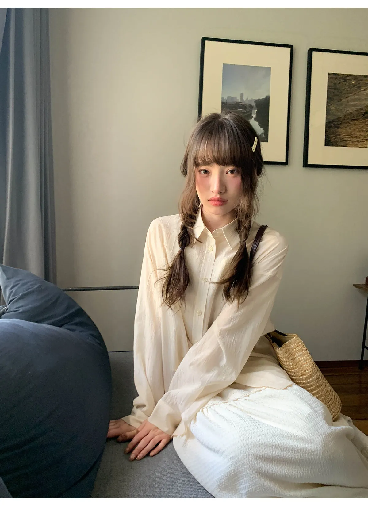 Sheer lace shirt