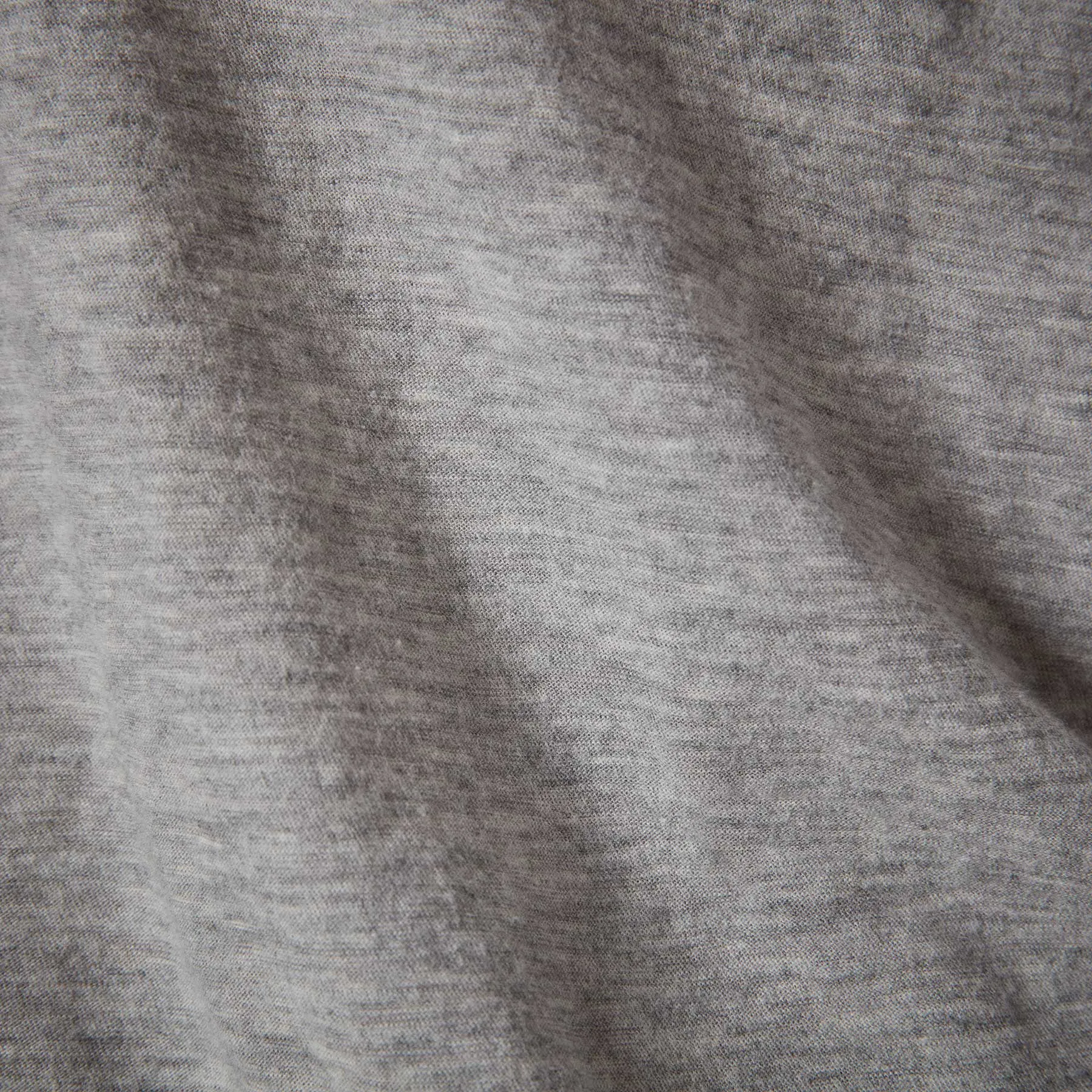 Sheer Slub Crew Neck Tee - Heather Grey