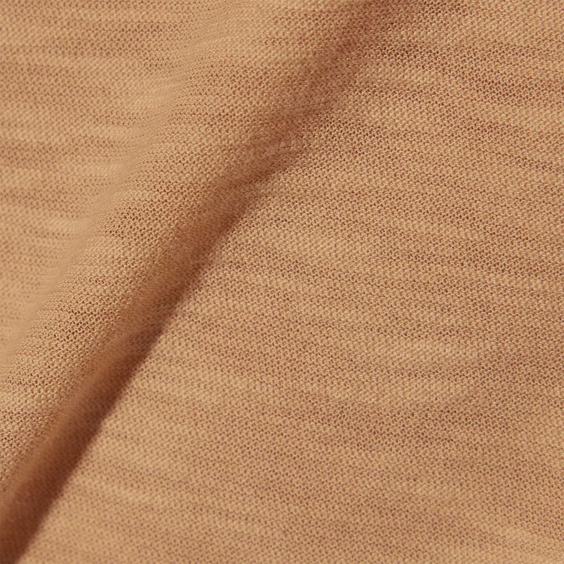 Sheer Slub Crew Neck Tee - Sand Dune