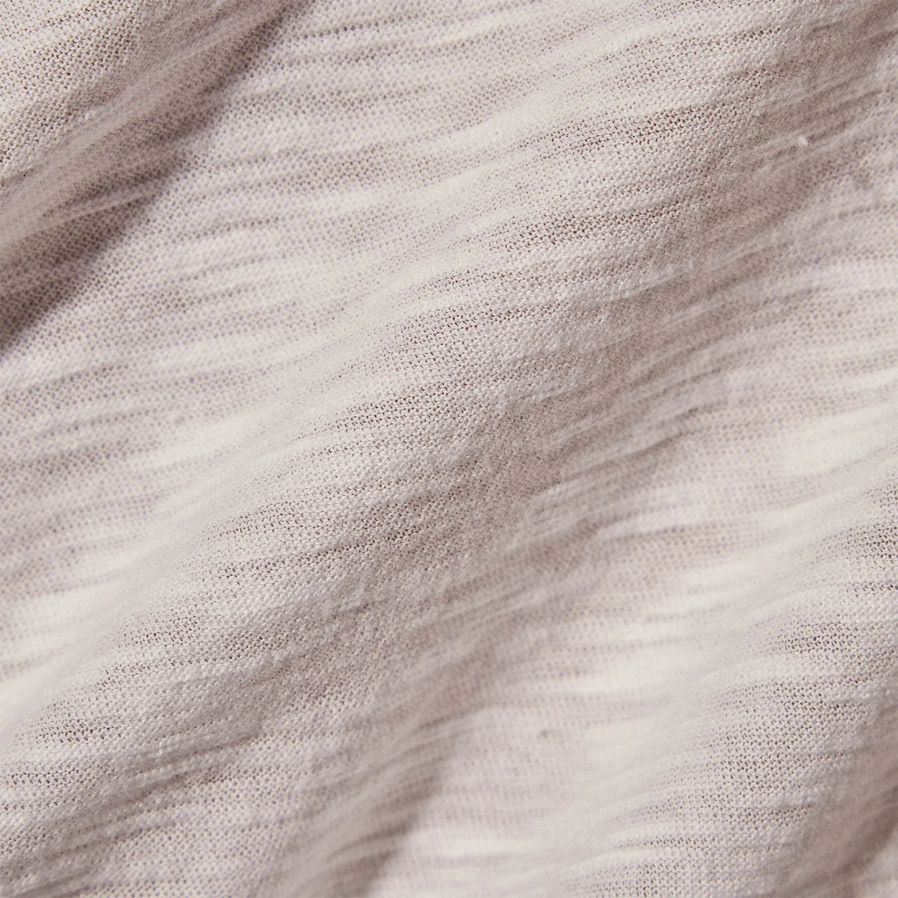 Sheer Slub Crew Neck Tee - White