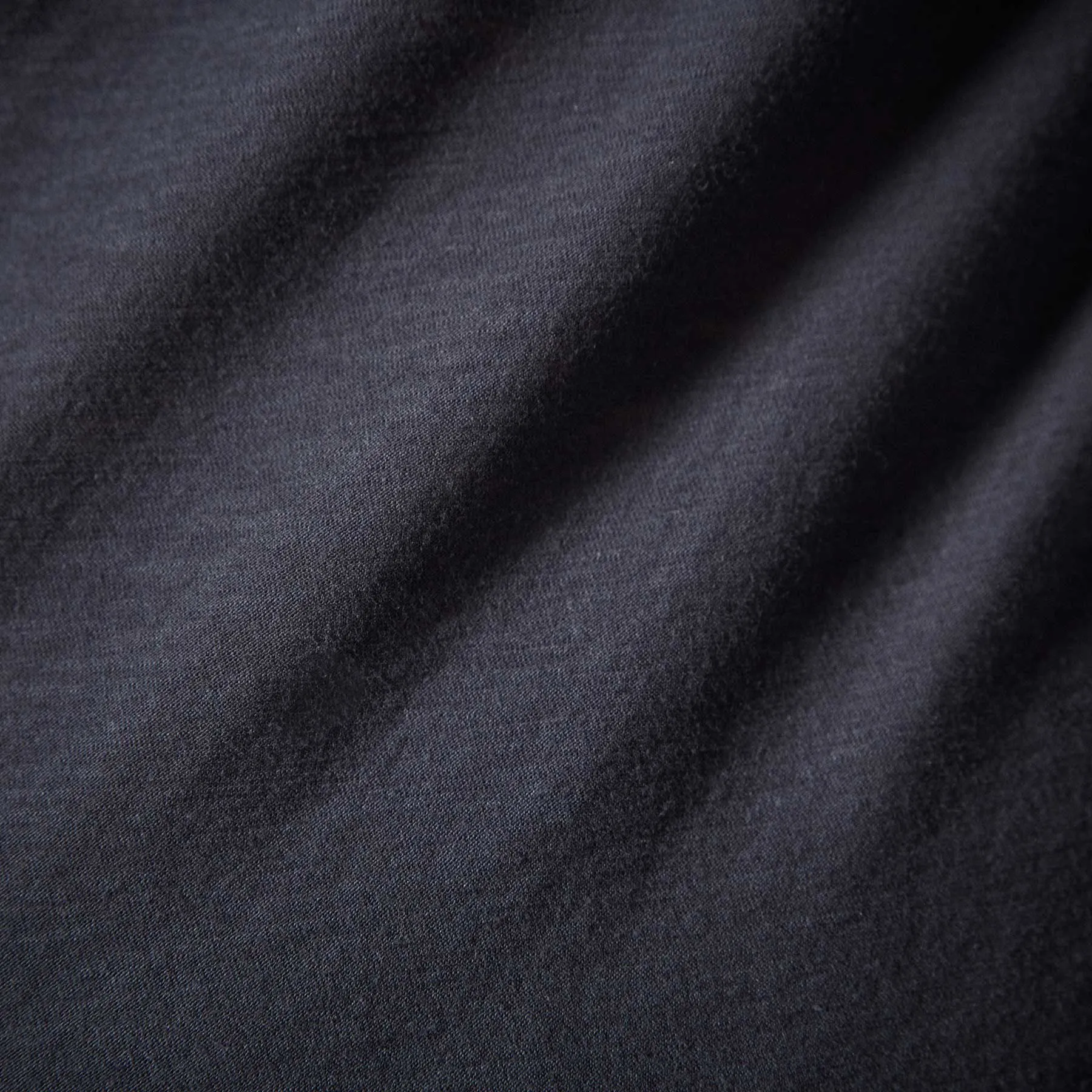 Sheer Slub Long Sleeve Crew - Deep
