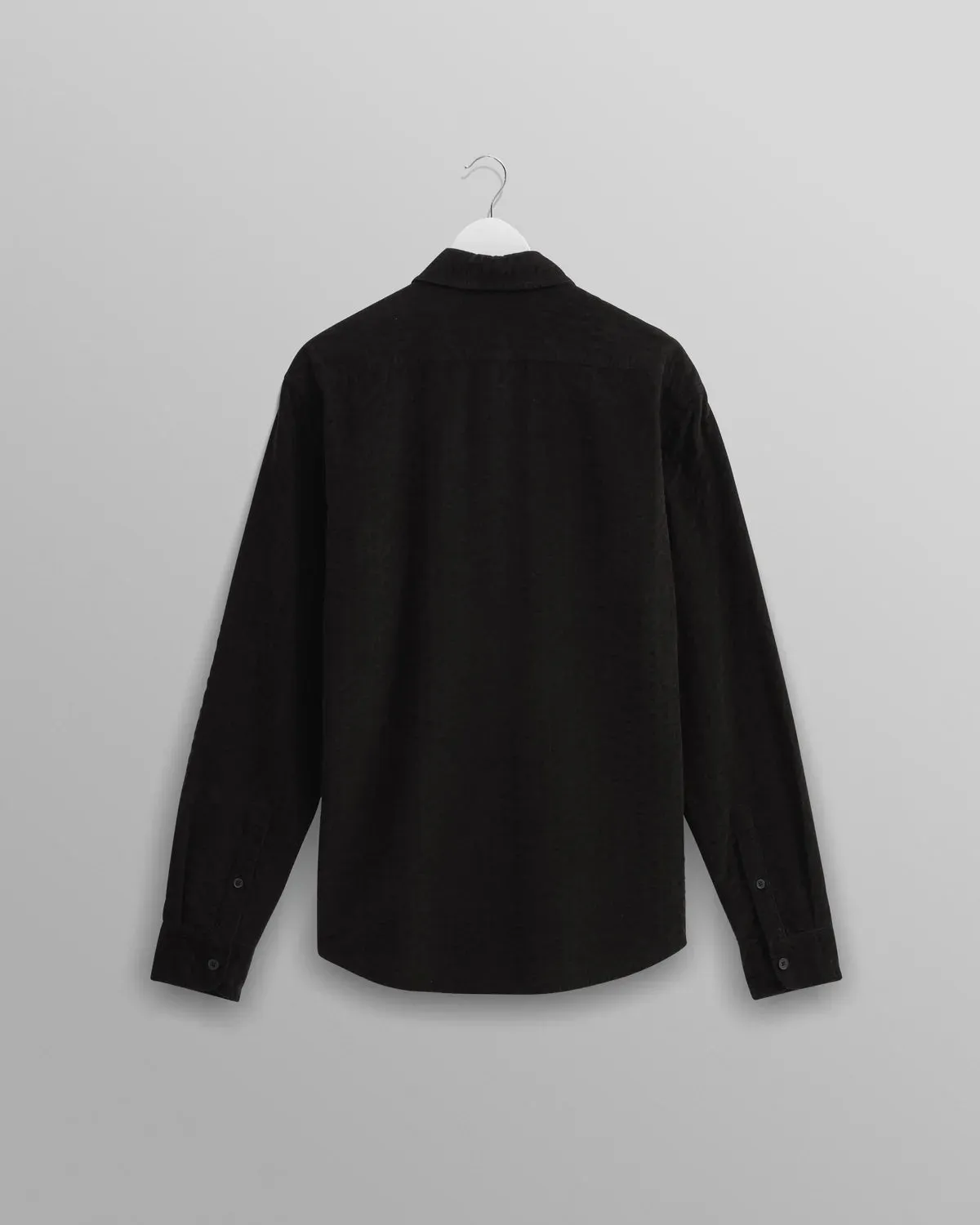 Shelly - Black Seersucker Corduroy Shirt