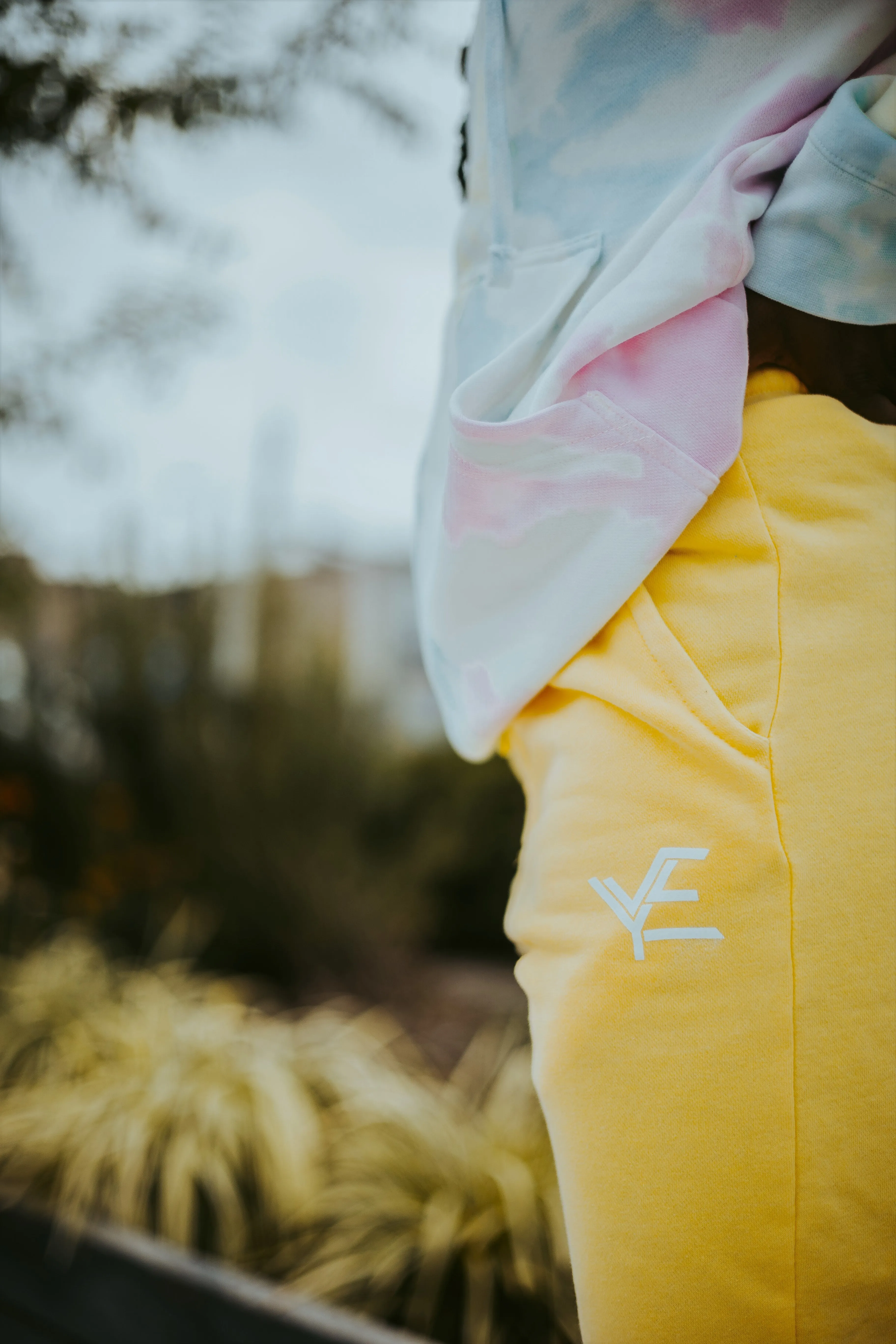 Signature Logo Jogger Shorts "Orellin Yellow"