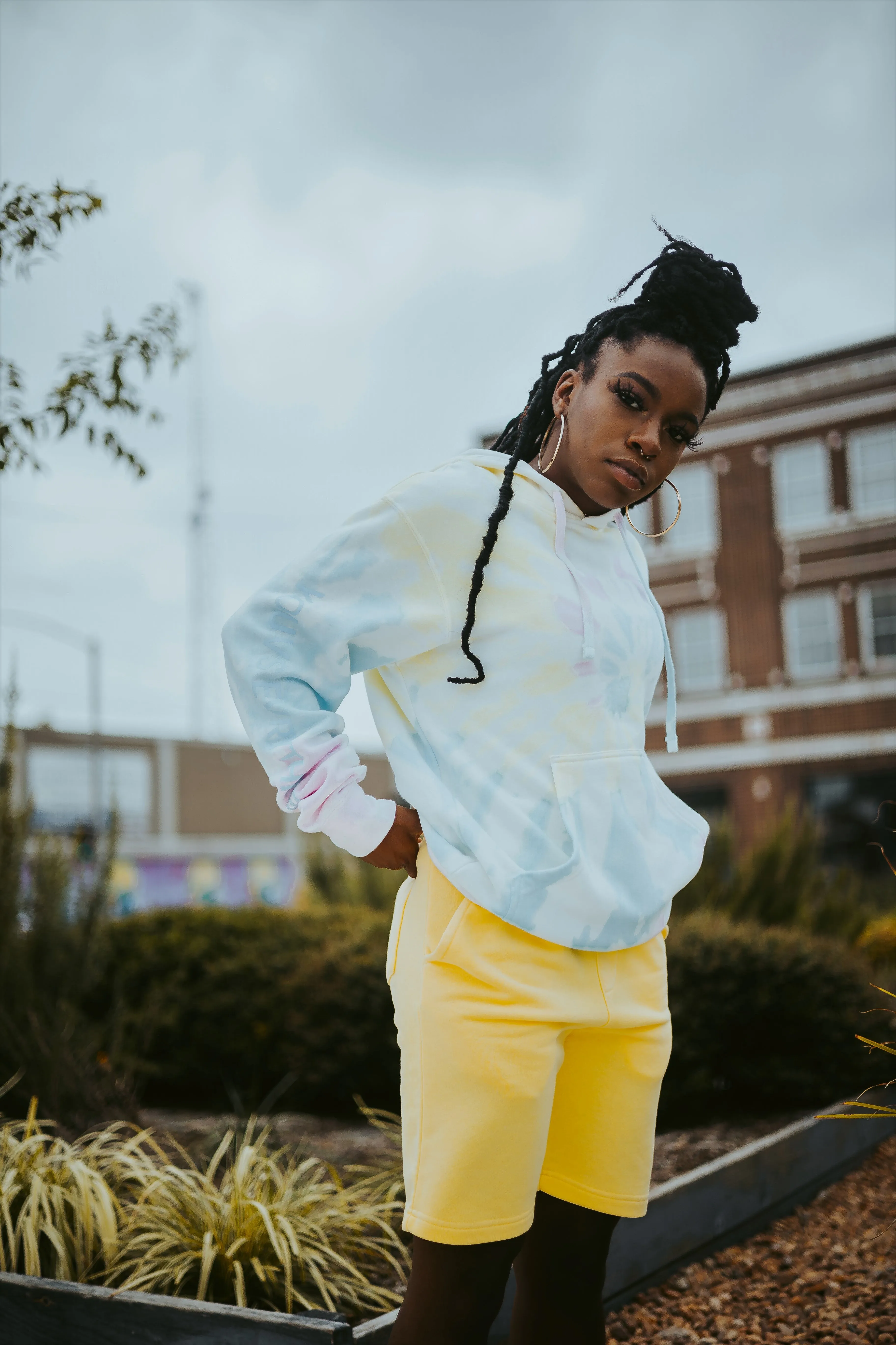 Signature Logo Jogger Shorts "Orellin Yellow"