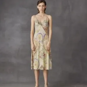 Silk Linen Asymmentrical Dress