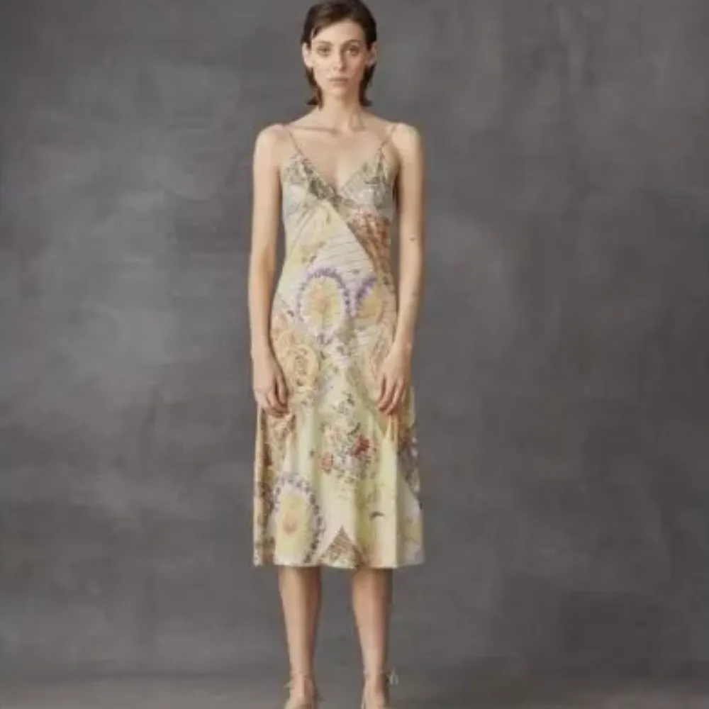 Silk Linen Asymmentrical Dress