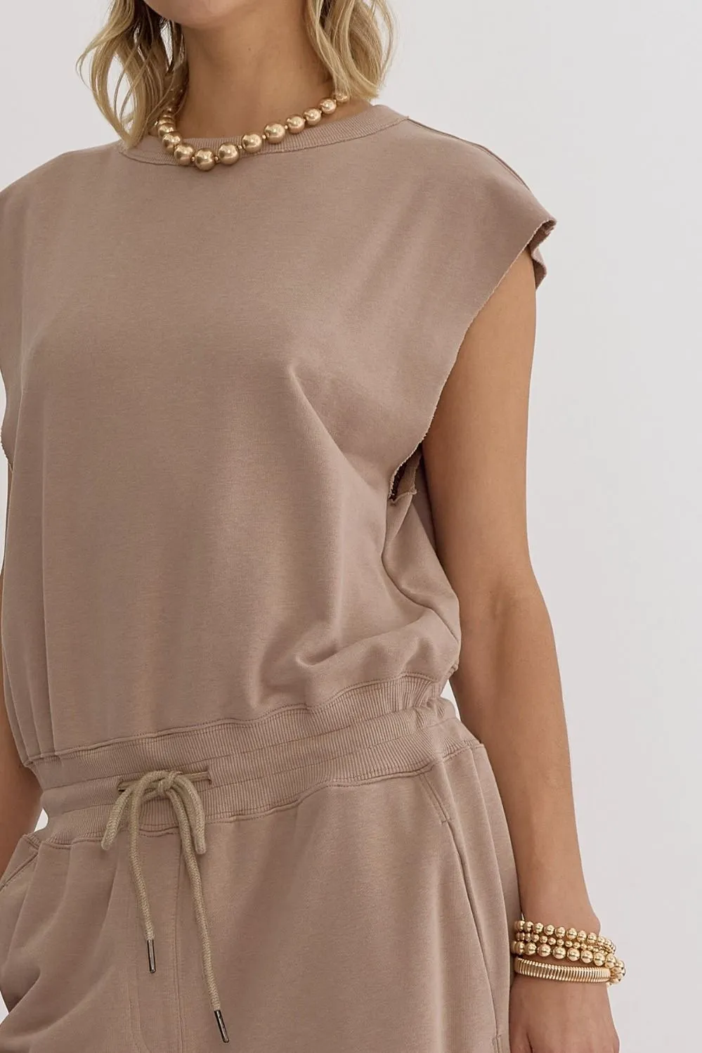 Sleeveless Oversized Jumpsuit
