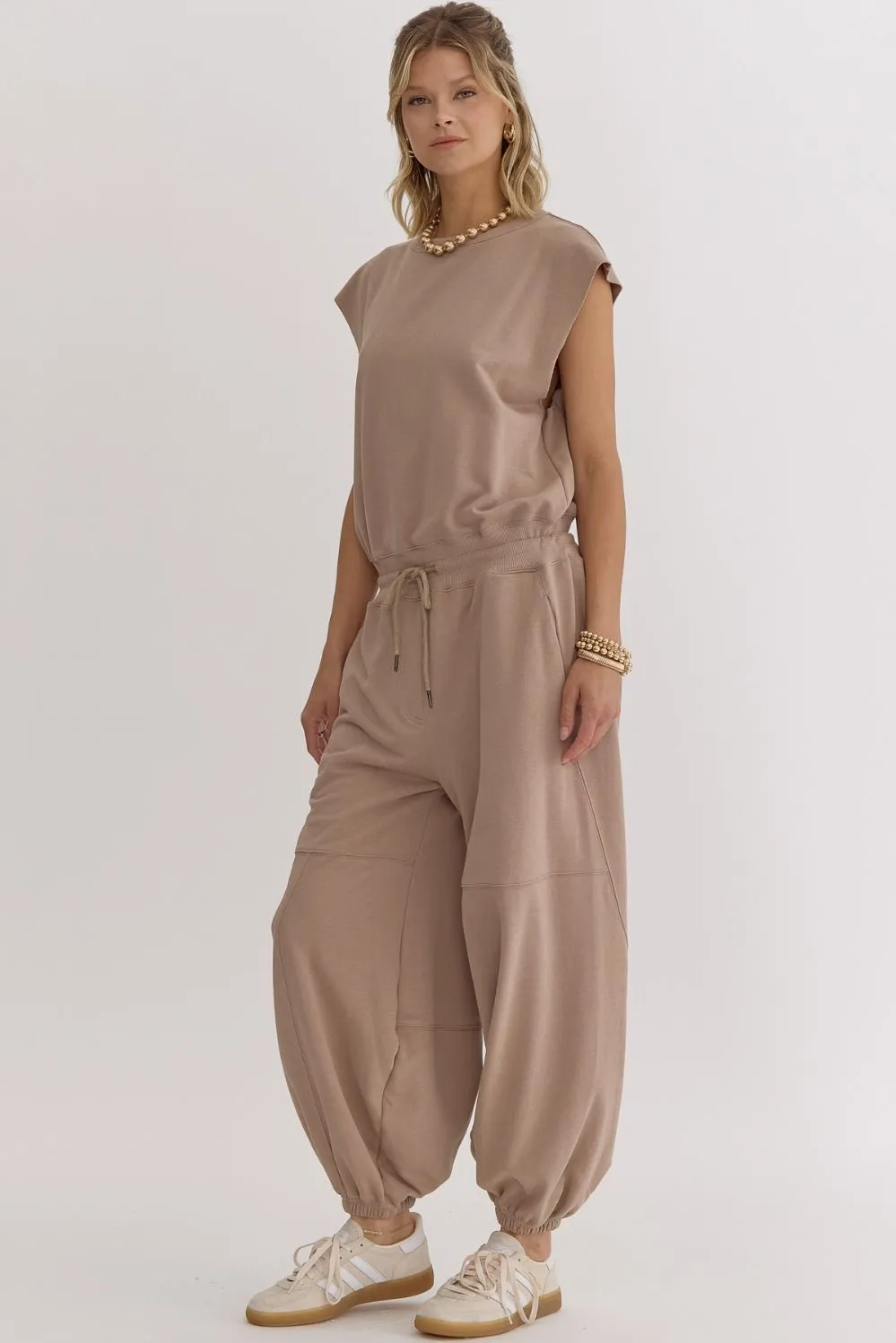 Sleeveless Oversized Jumpsuit