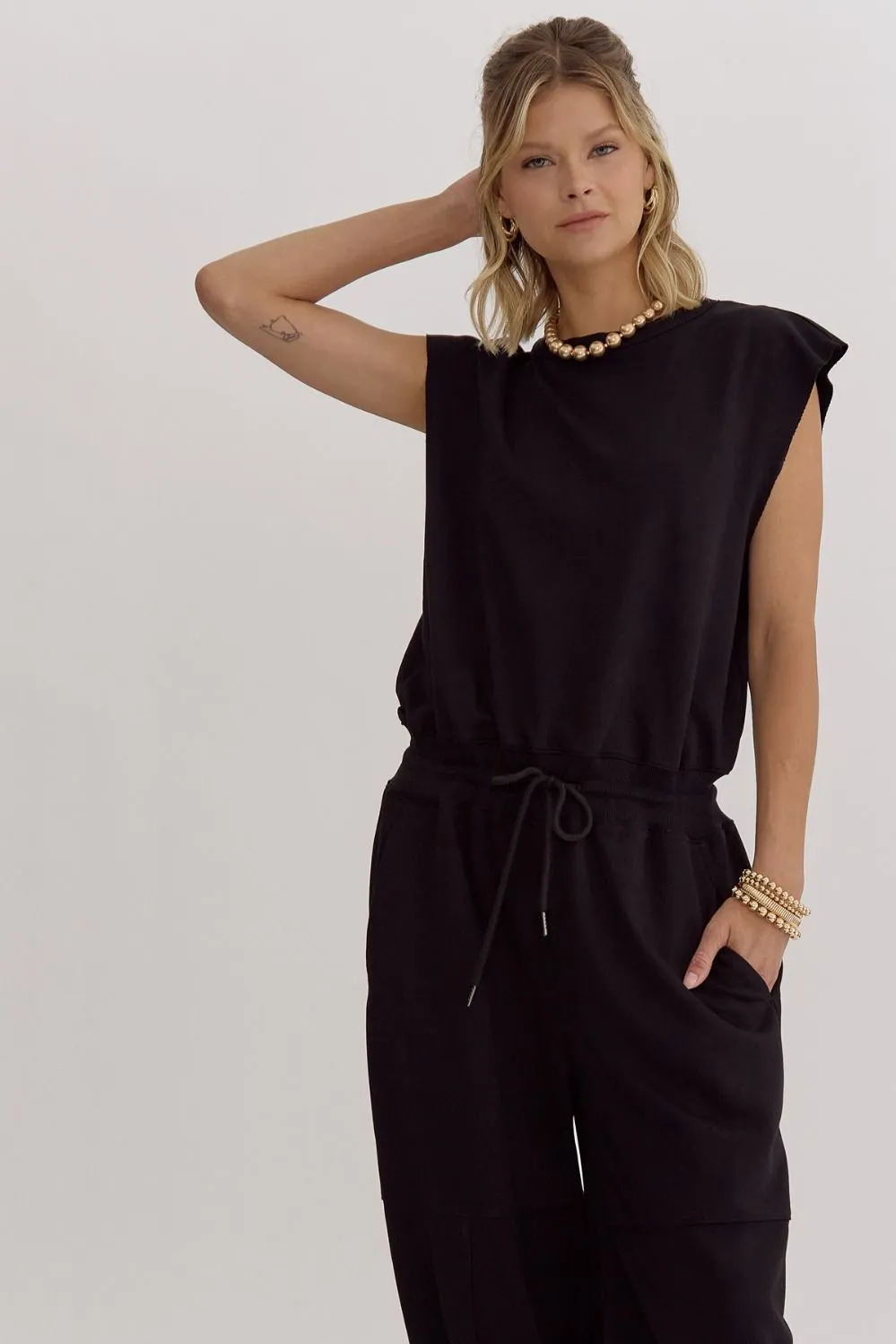 Sleeveless Oversized Jumpsuit