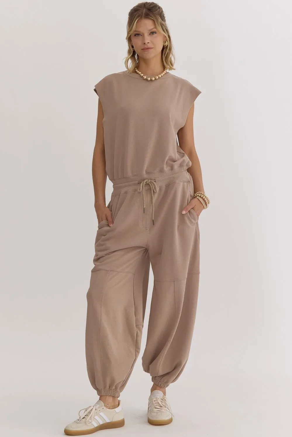 Sleeveless Oversized Jumpsuit