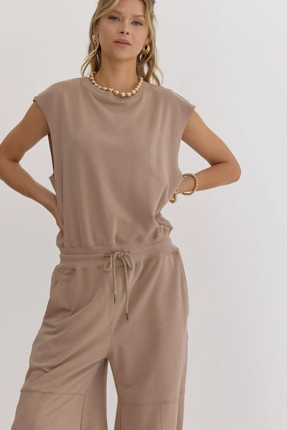 Sleeveless Oversized Jumpsuit
