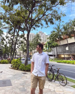Slim Fit Organic Seersucker Shirt