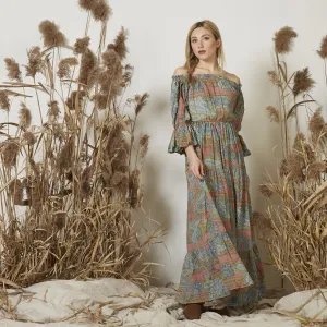 Sofia silk dress