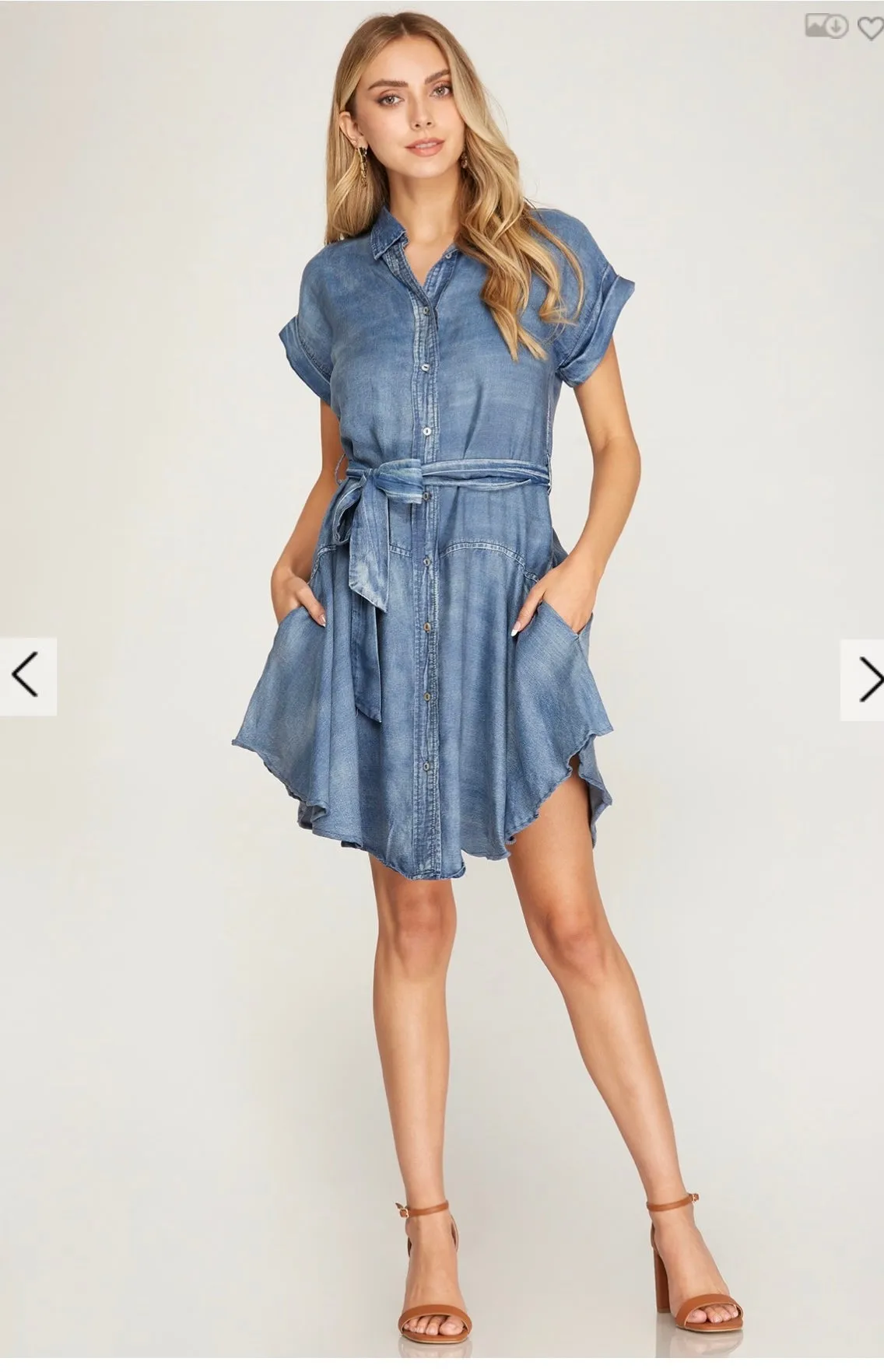 Soft Denim Stream Dress