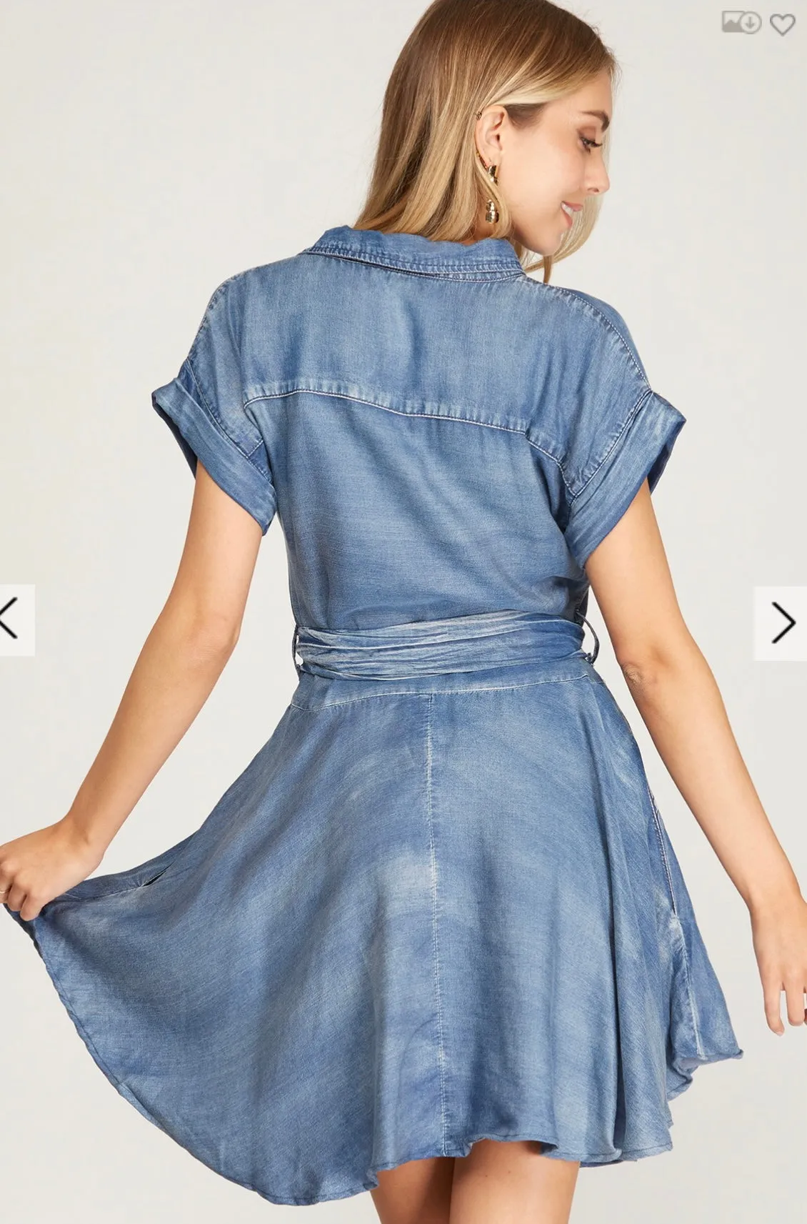 Soft Denim Stream Dress