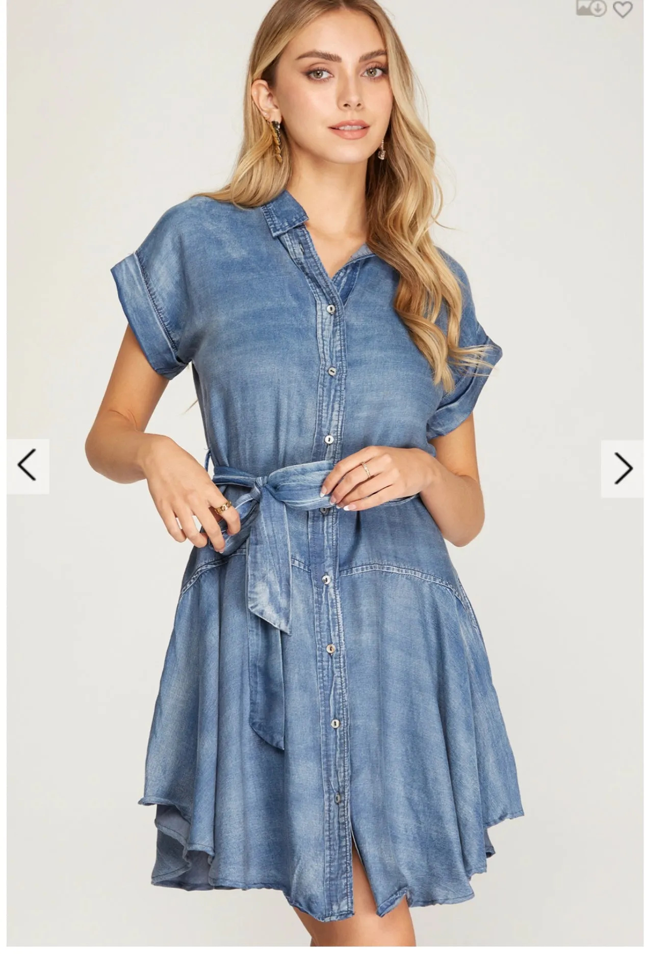 Soft Denim Stream Dress