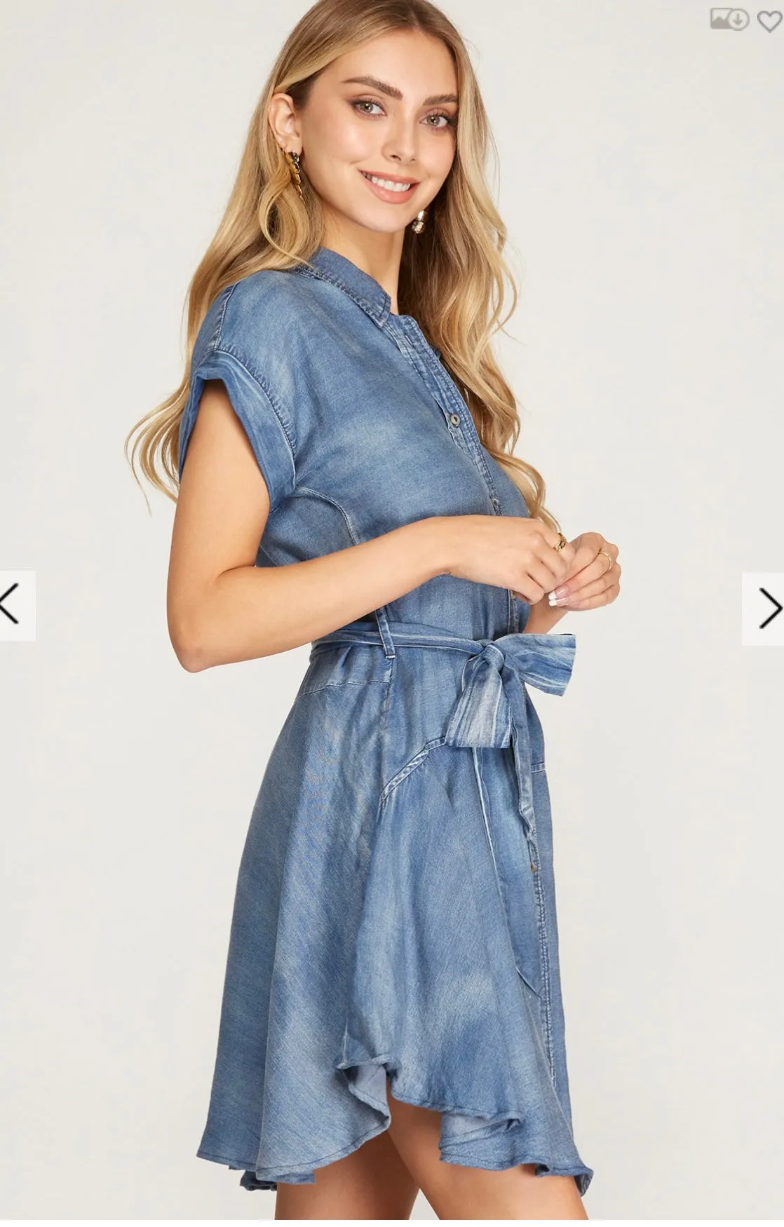 Soft Denim Stream Dress