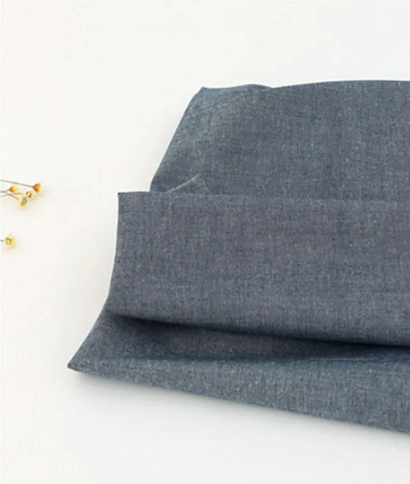 Solid Cotton Fabric, Yarn Dyed Cotton Fabric, Quality Korean Fabric - 14 Colors - By the Yard 25776-1
