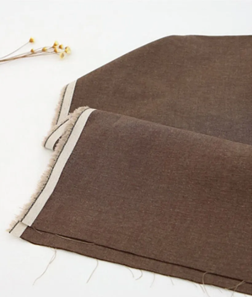 Solid Cotton Fabric, Yarn Dyed Cotton Fabric, Quality Korean Fabric - 14 Colors - By the Yard 25776-1