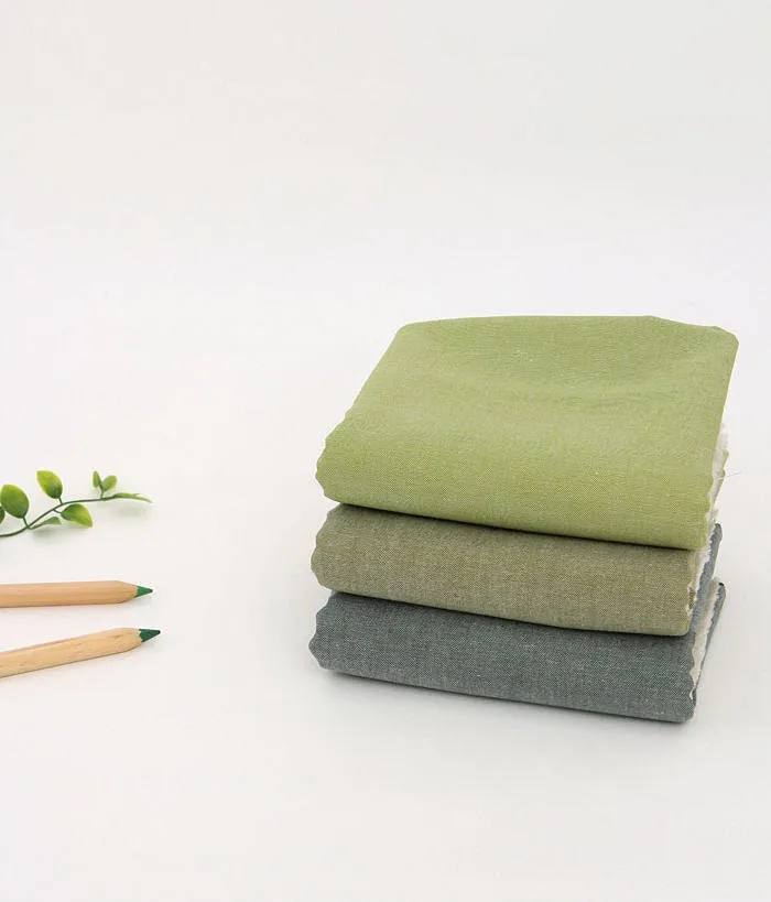 Solid Cotton Fabric, Yarn Dyed Cotton Fabric, Quality Korean Fabric - 14 Colors - By the Yard 25776-1
