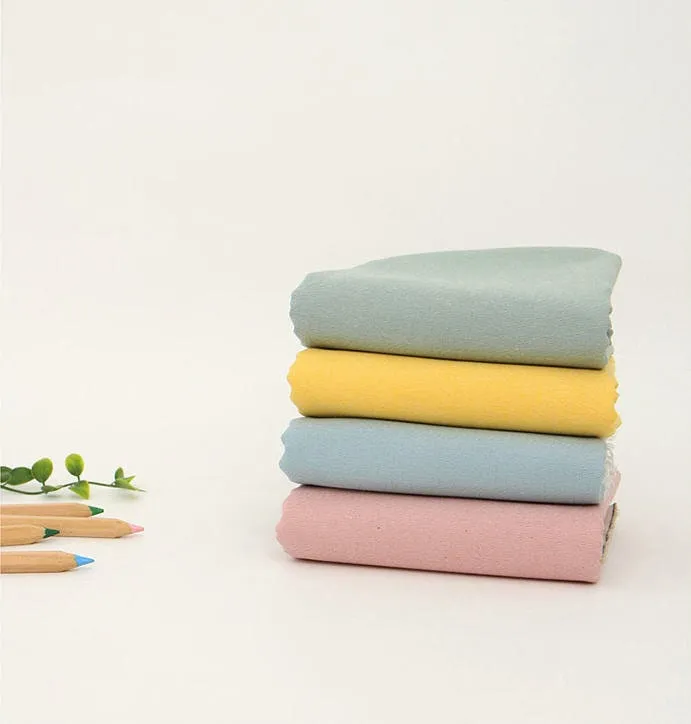 Solid Cotton Fabric, Yarn Dyed Cotton Fabric, Quality Korean Fabric - 14 Colors - By the Yard 25776-1