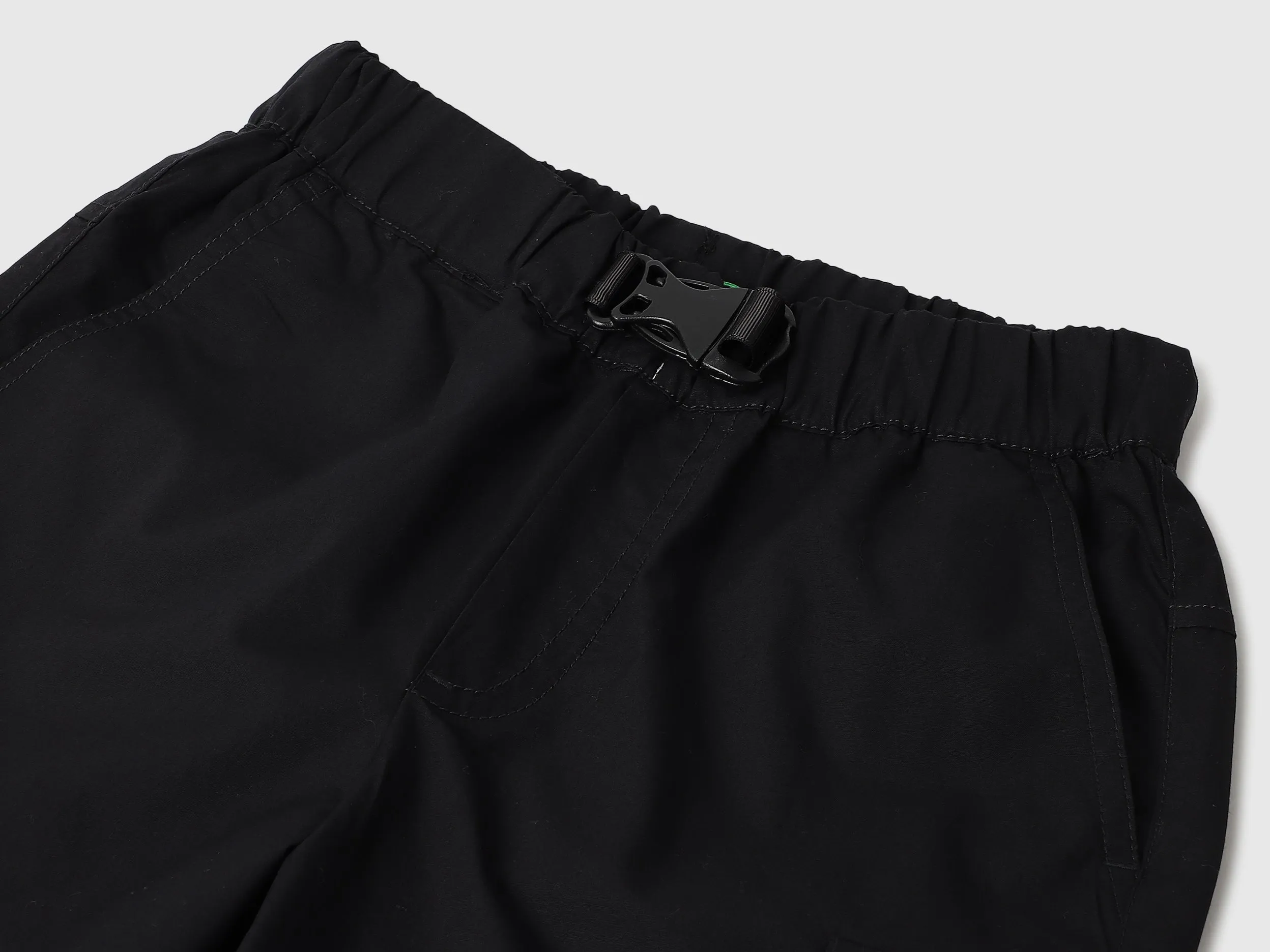 Solid Regular Fit Utility Shorts