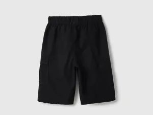 Solid Regular Fit Utility Shorts