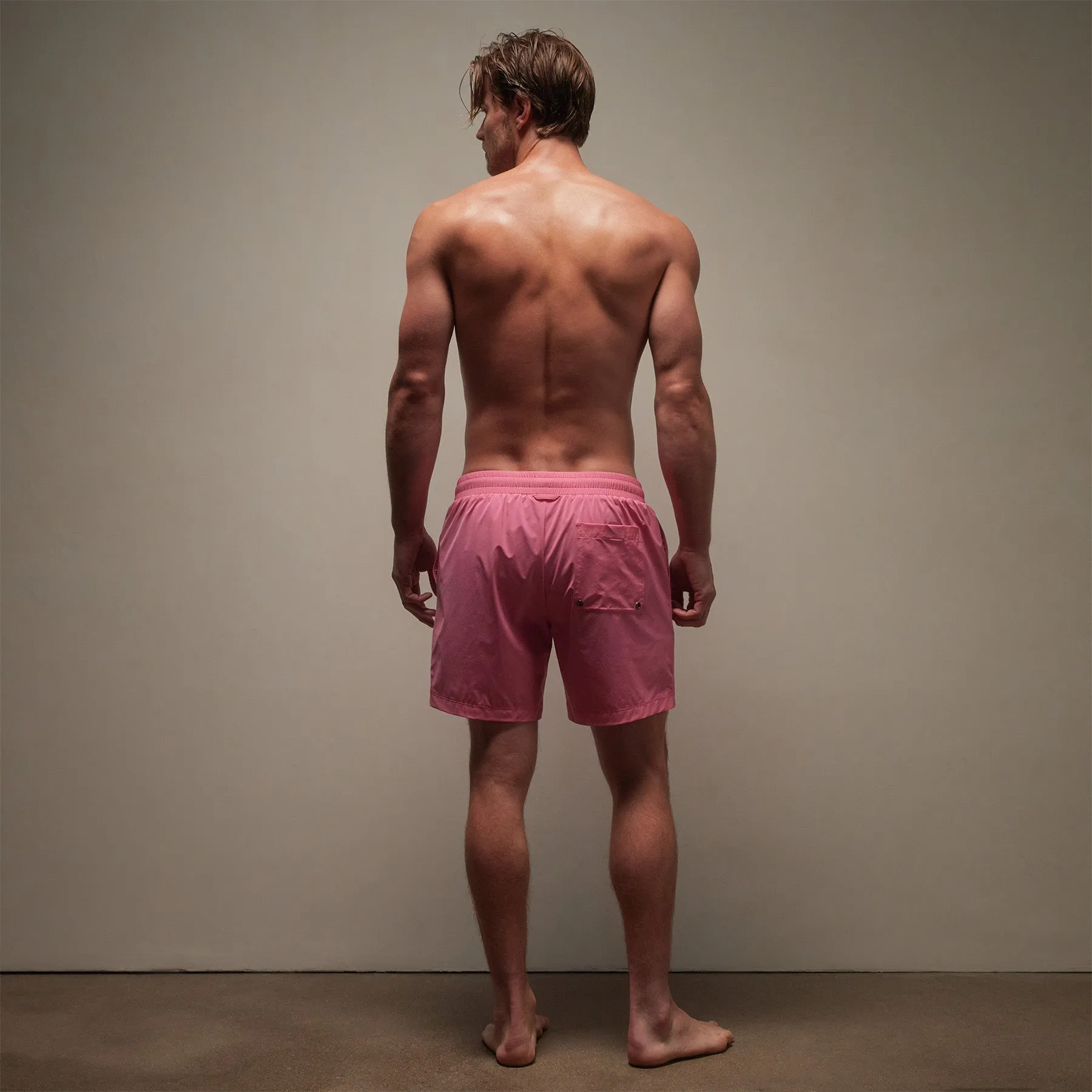 Split Hem Boardshort - Intense Pink