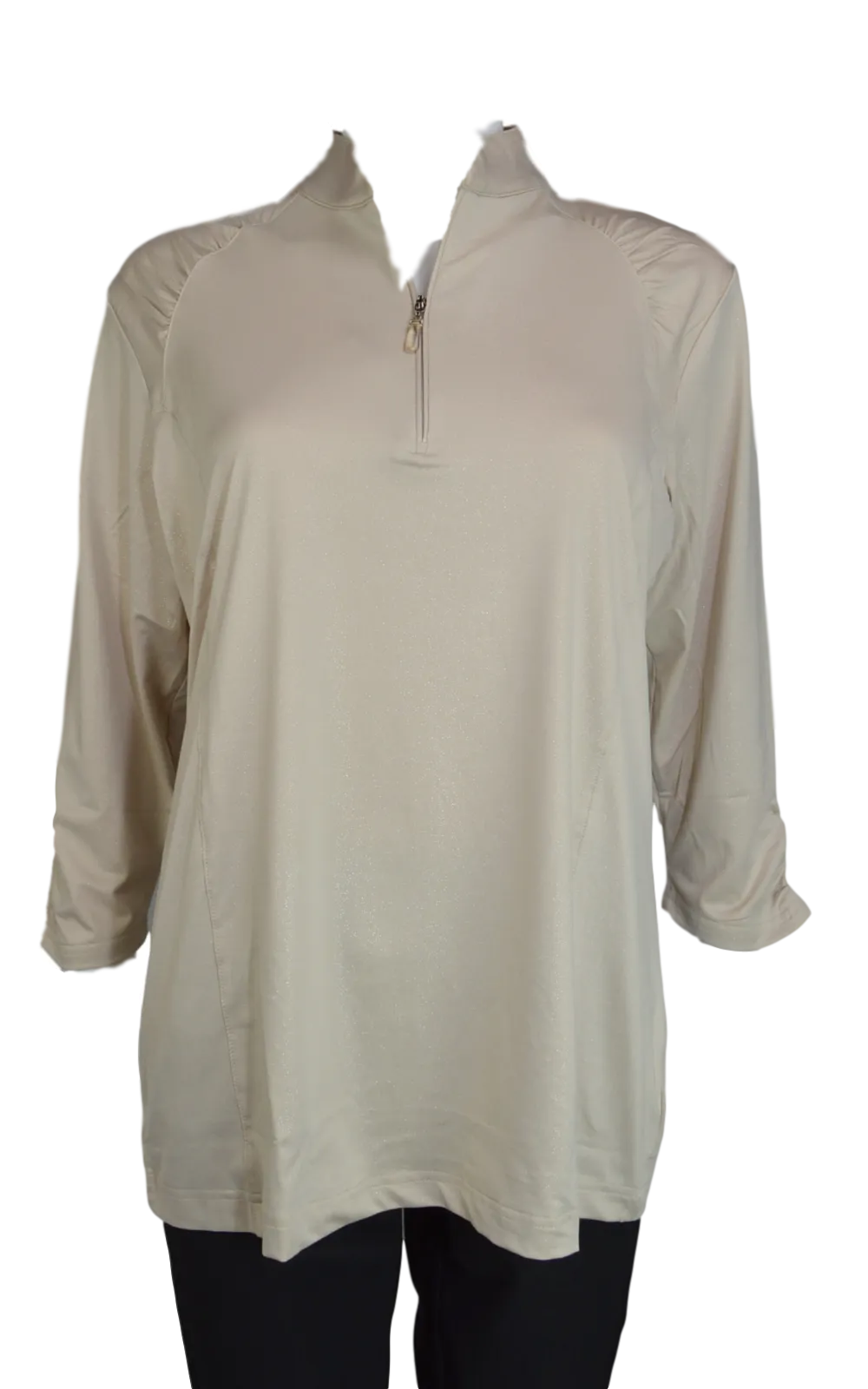 Sport Haley Ashlynn 3/4 Sleeve Champagne Polo