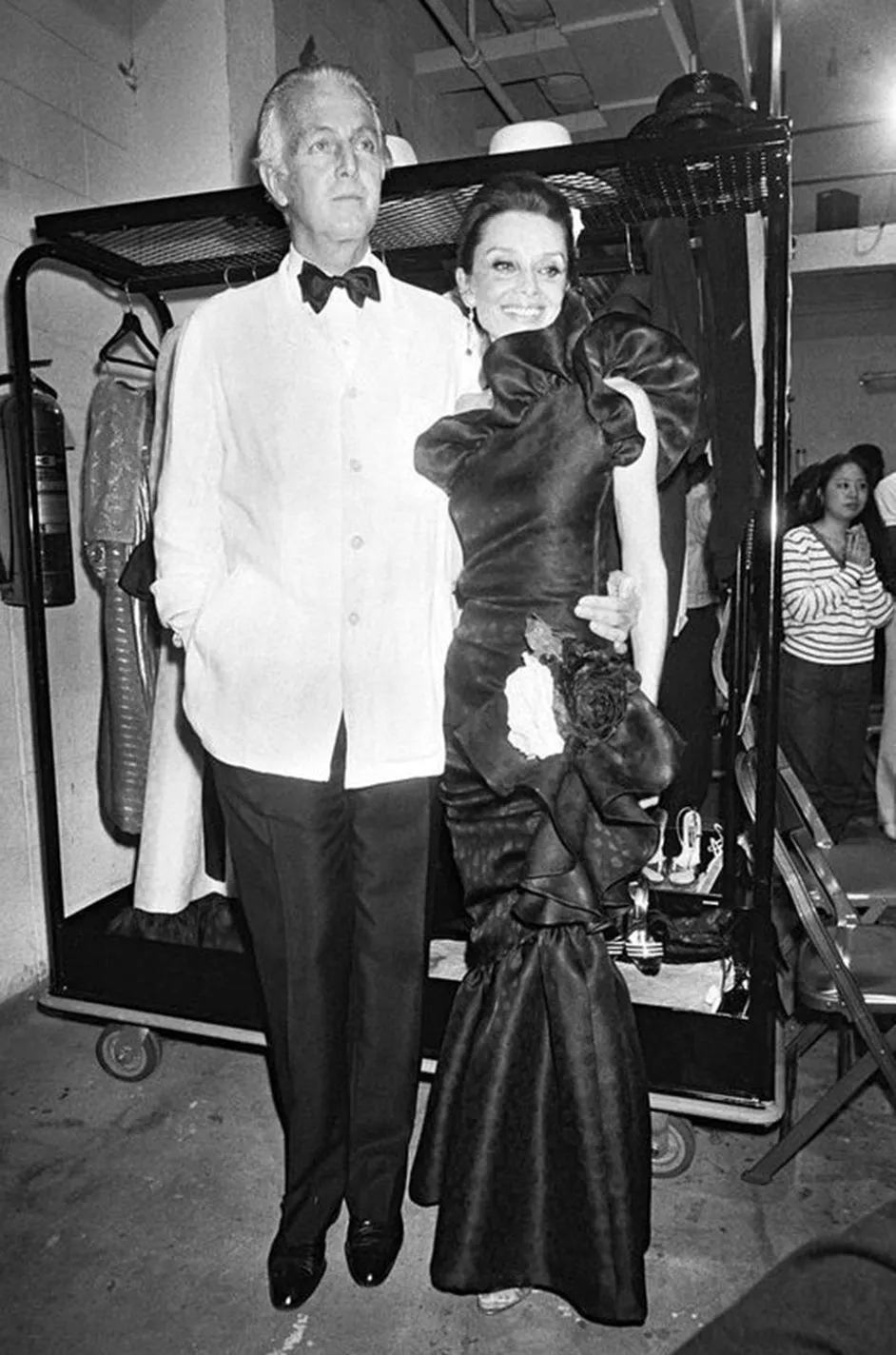 Spring 1982 Unlabeled Givenchy One Shoulder Purple Silk Dress