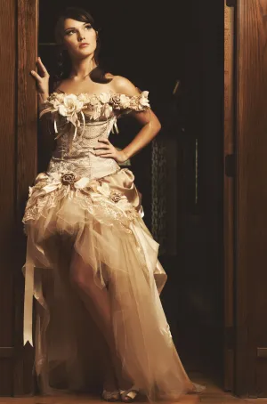 Steampunk Wedding Dress Vintage-Inspired