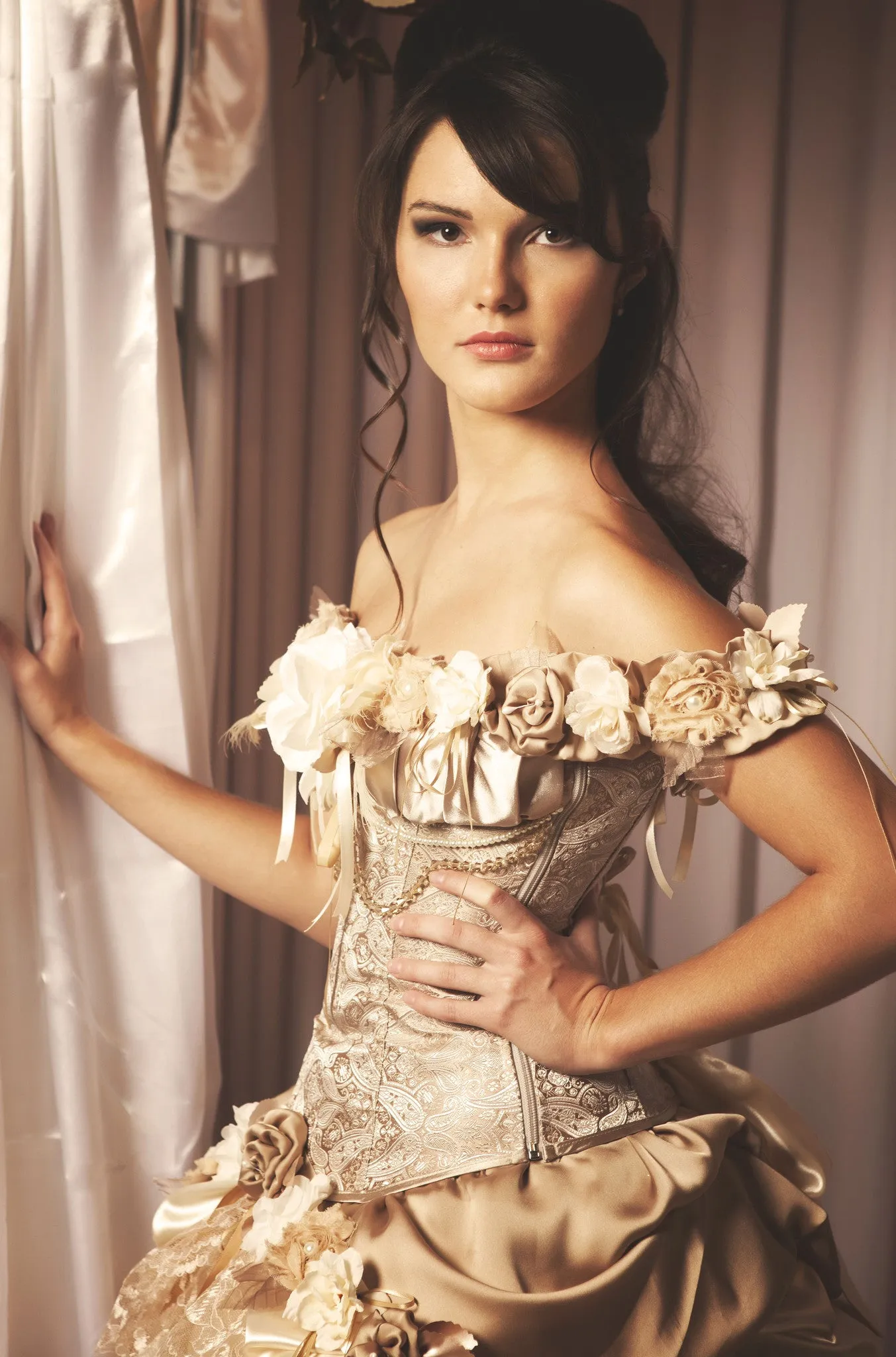 Steampunk Wedding Dress Vintage-Inspired