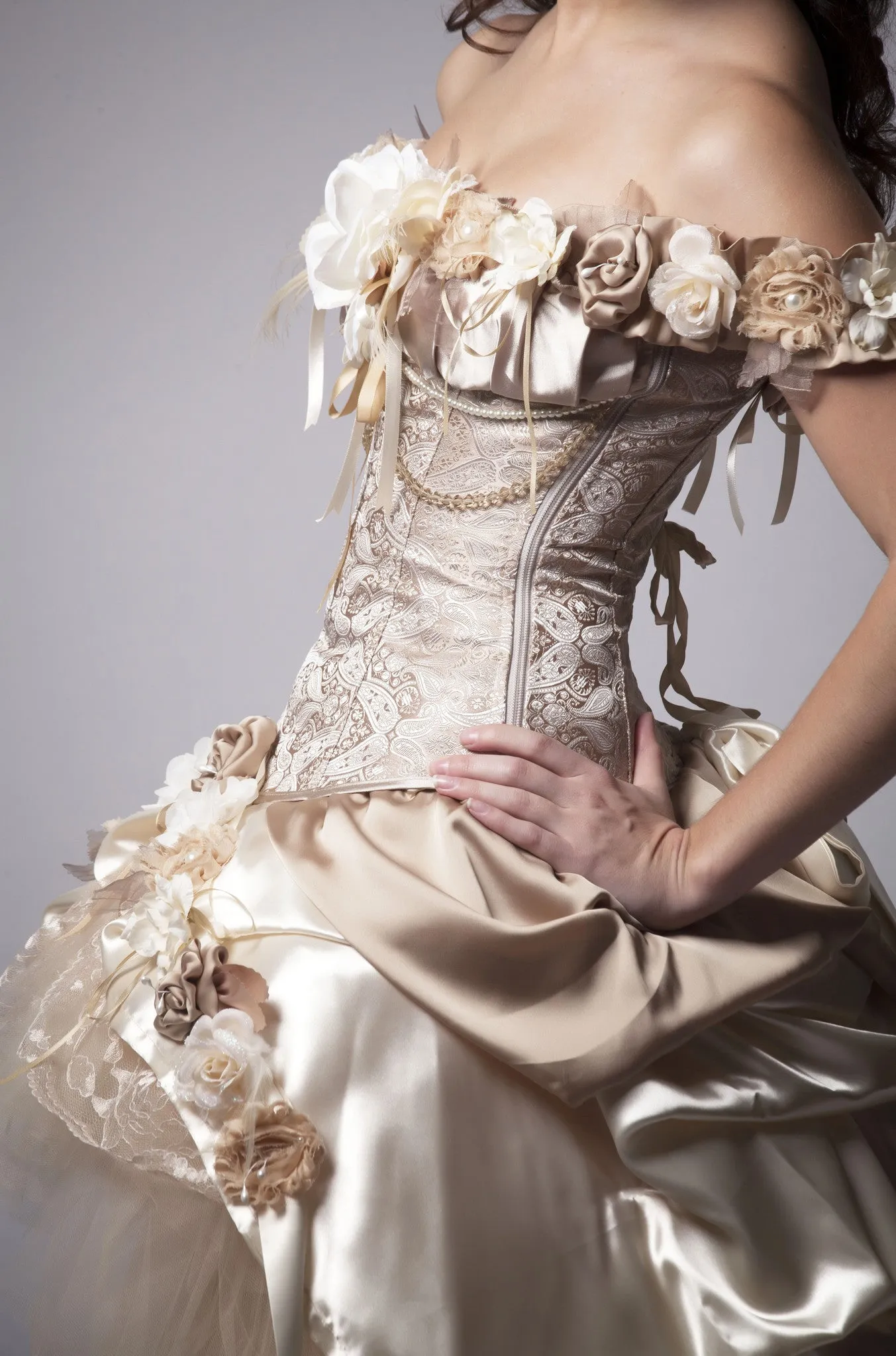 Steampunk Wedding Dress Vintage-Inspired