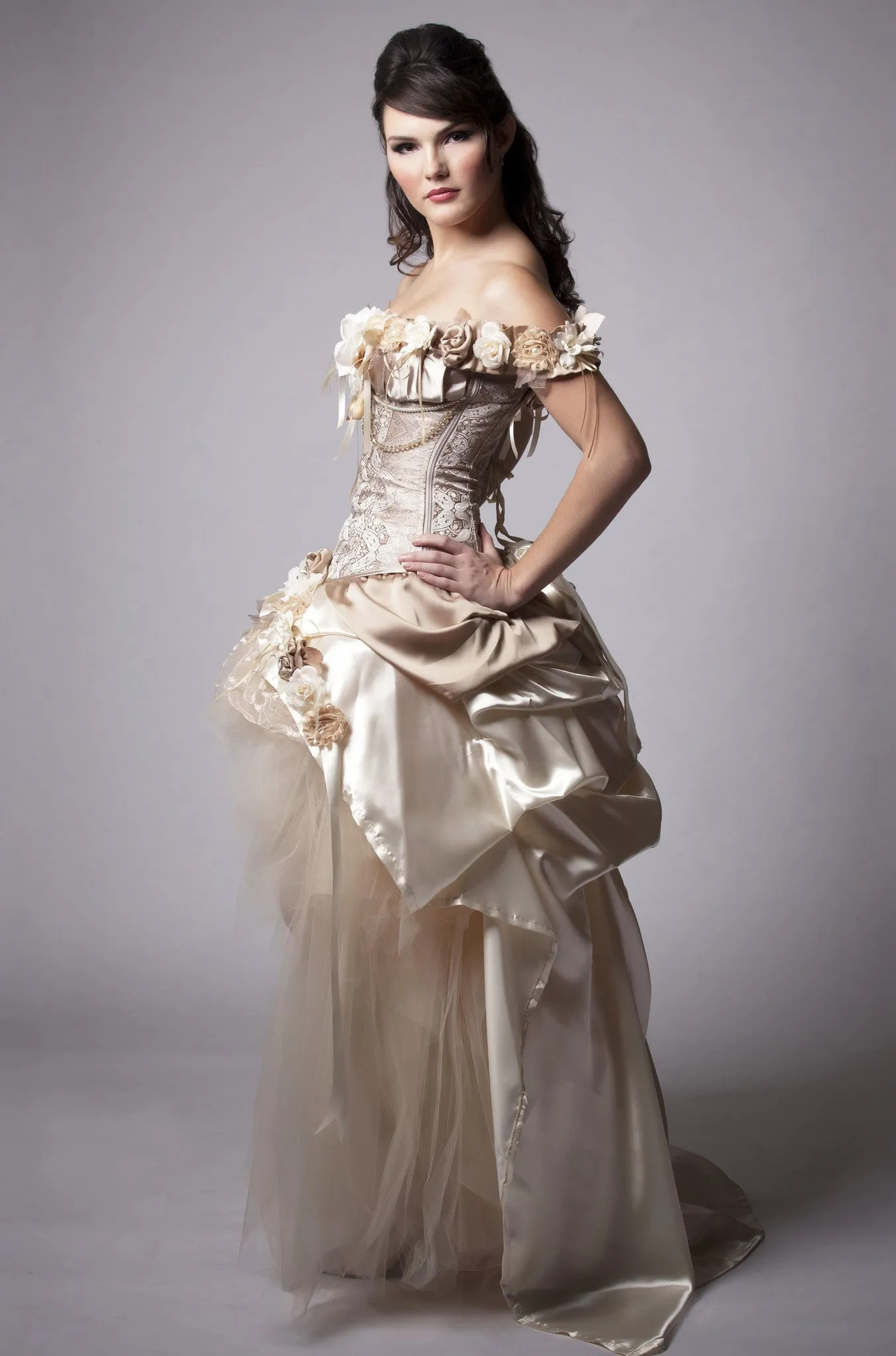 Steampunk Wedding Dress Vintage-Inspired