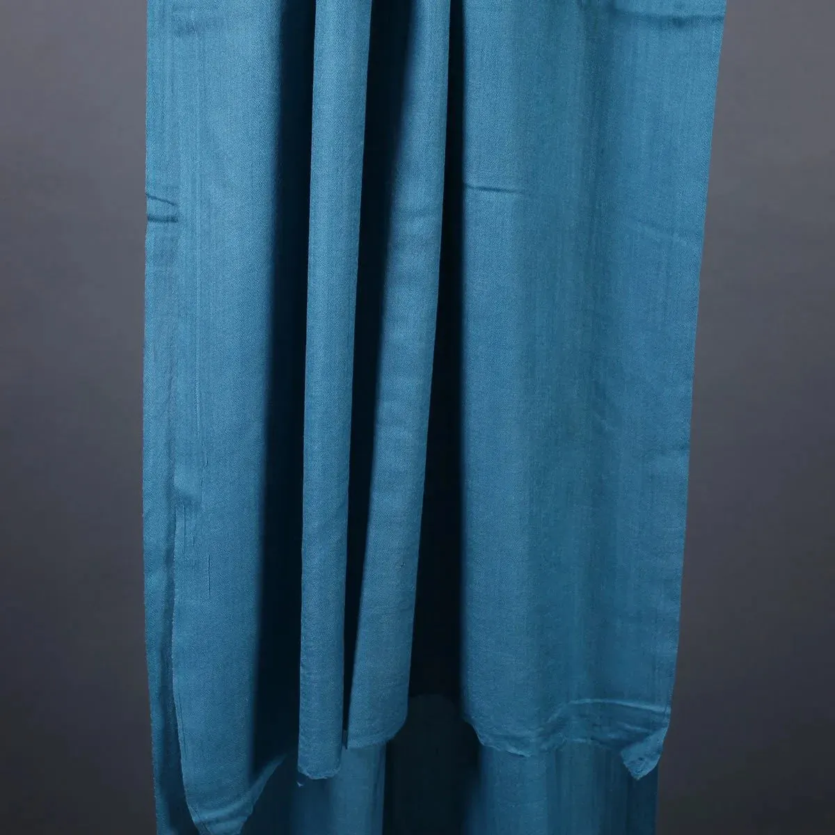 Steel Blue GI Certified Handwoven Pashmina Stole