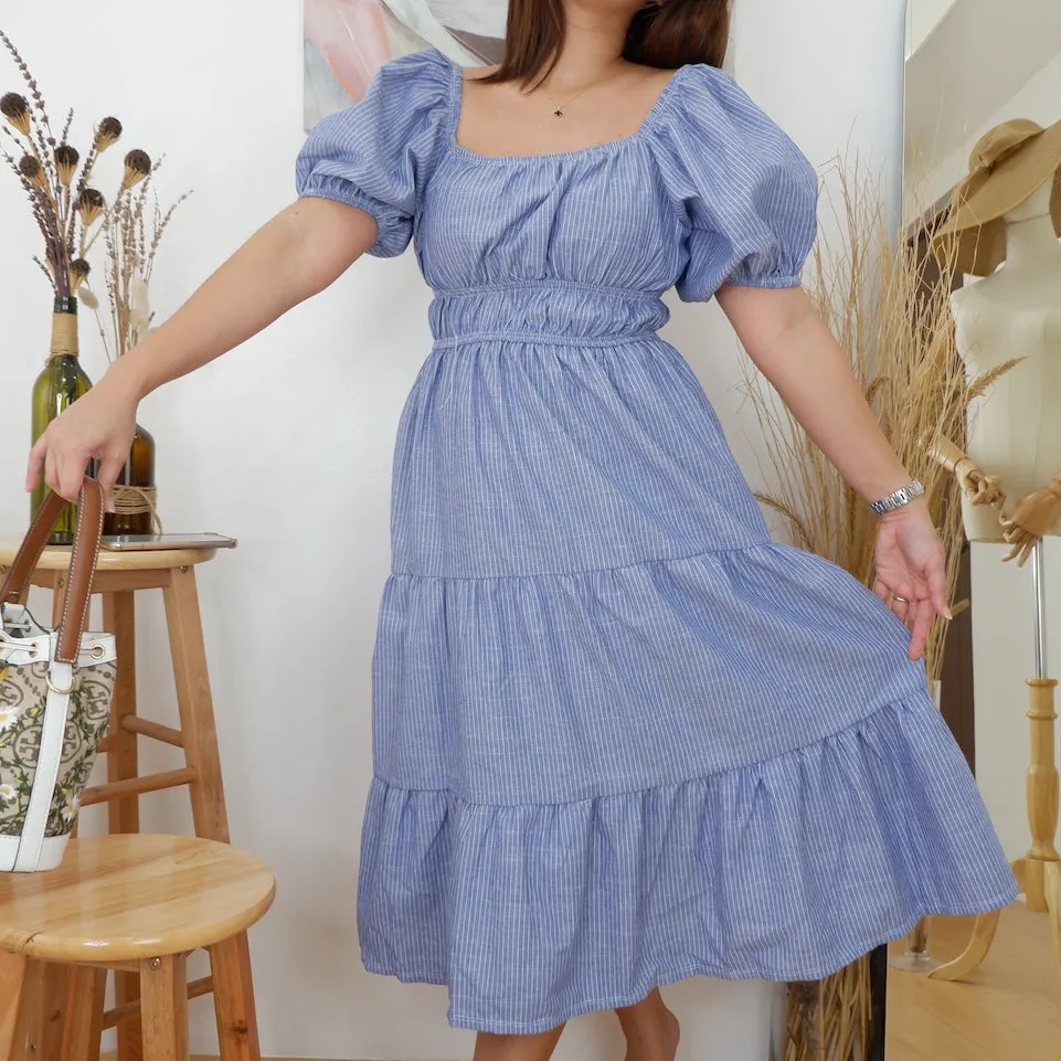 Striped Tiered Dress
