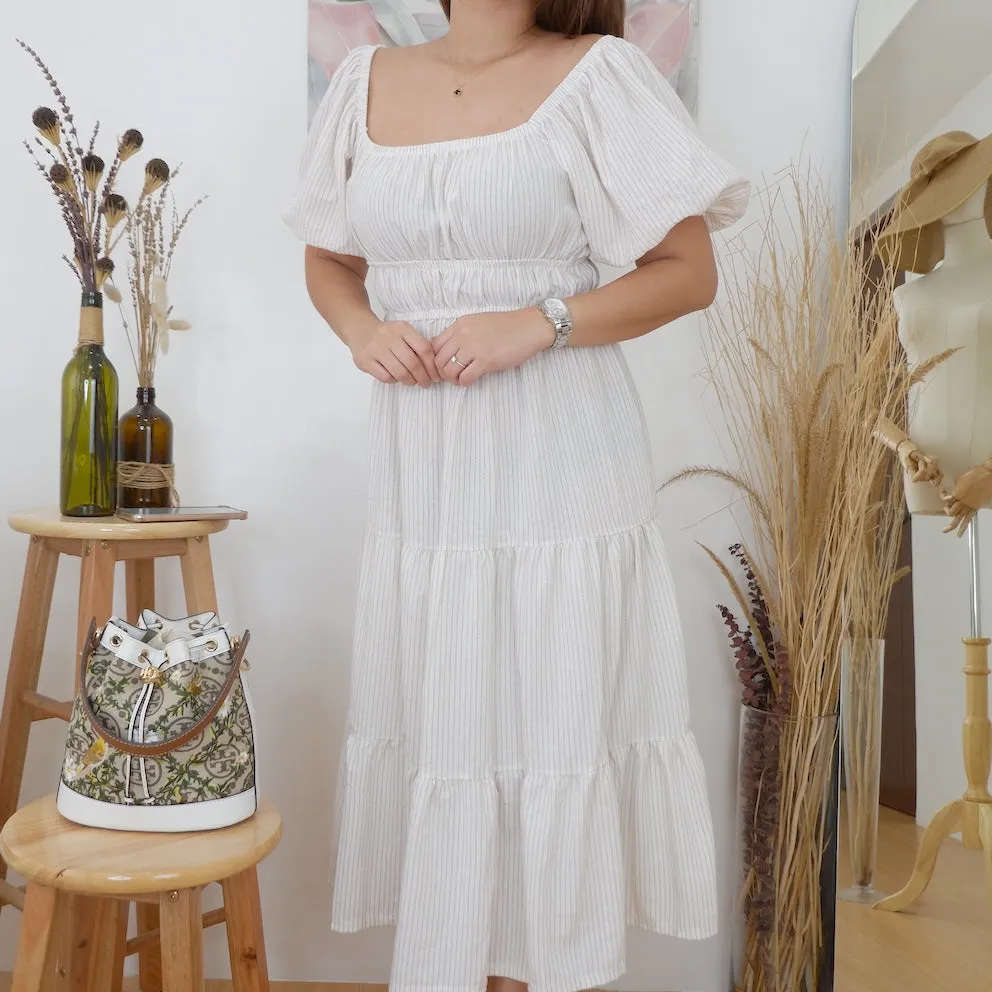Striped Tiered Dress