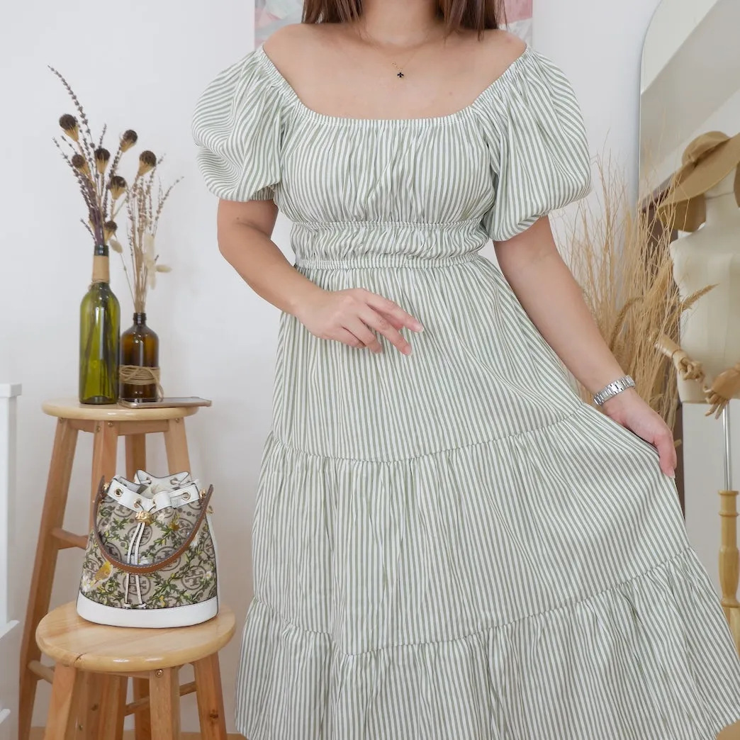 Striped Tiered Dress