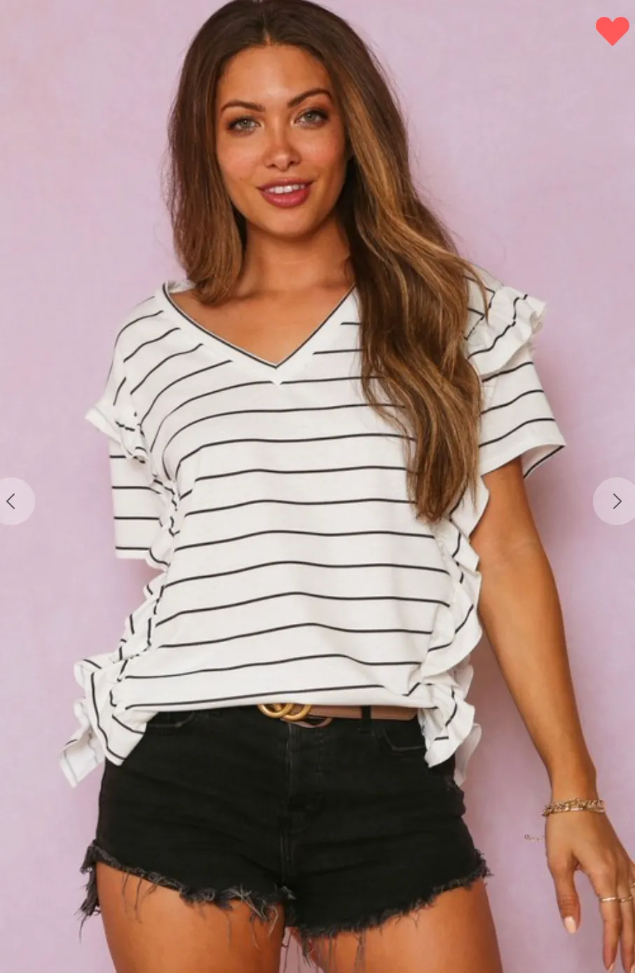 Striped V-Neck
