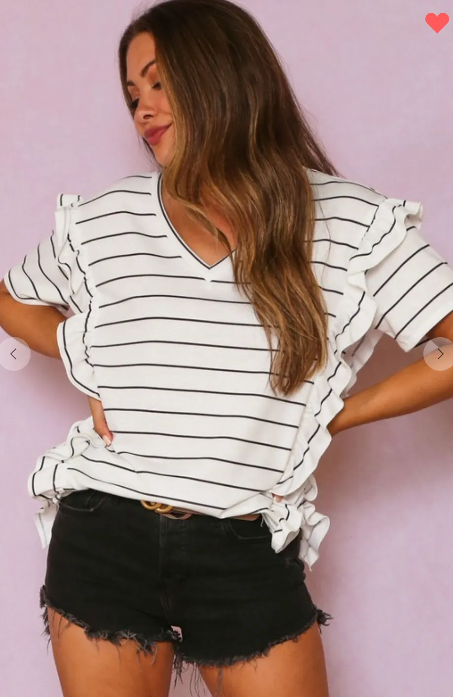 Striped V-Neck