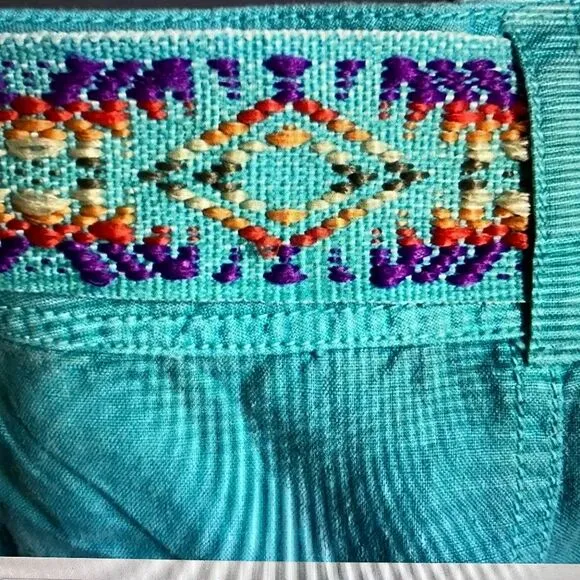 Sundance Maren Cargo Shorts Womens XXL Linen Blend Turf Fringe Woven Belt NWT