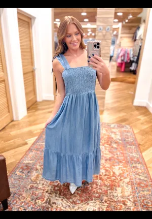 Sunday Blues Chambray Dress
