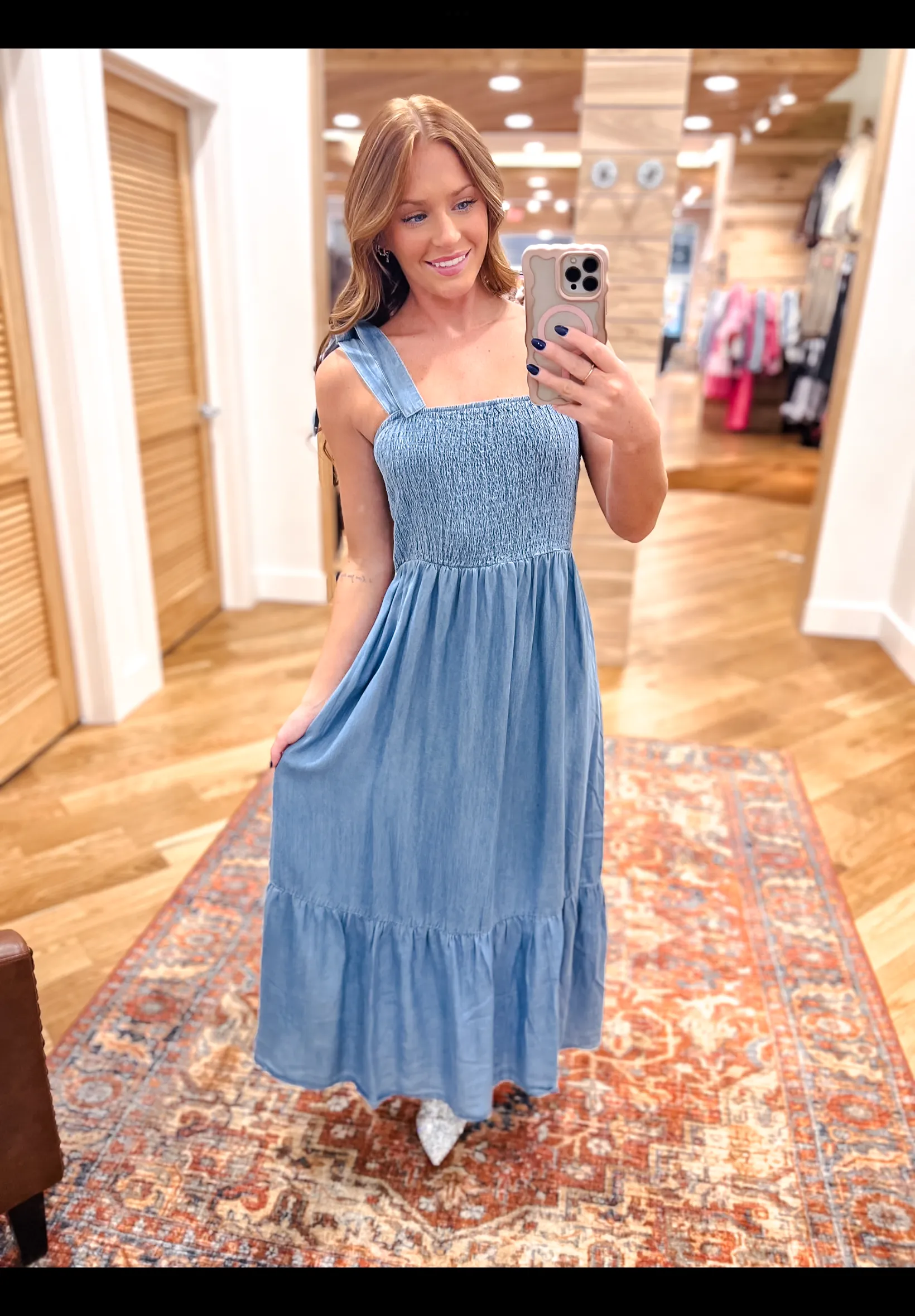 Sunday Blues Chambray Dress