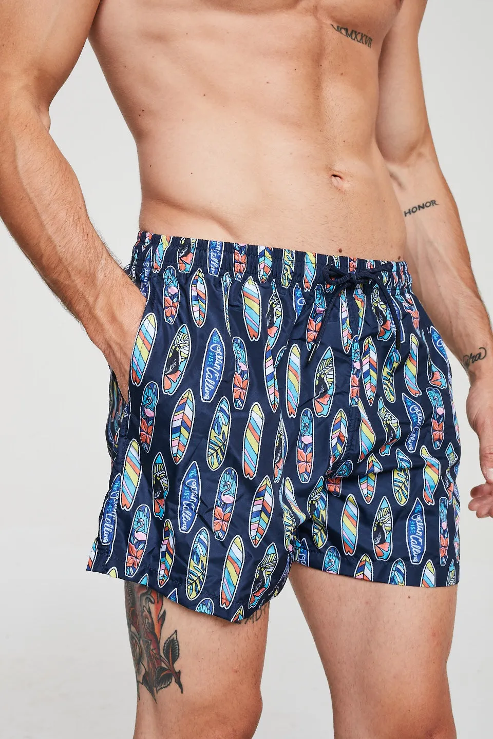 Surfer Swim Shorts In Dark Blue
