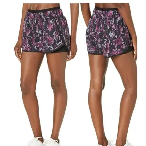 Sweaty Betty On Your Marks Running Shorts Pink Petal Camo Print NWT