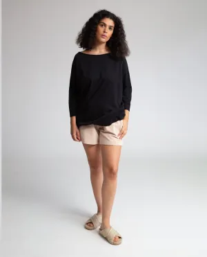 Sylvia Organic Cotton Shorts In Crepe