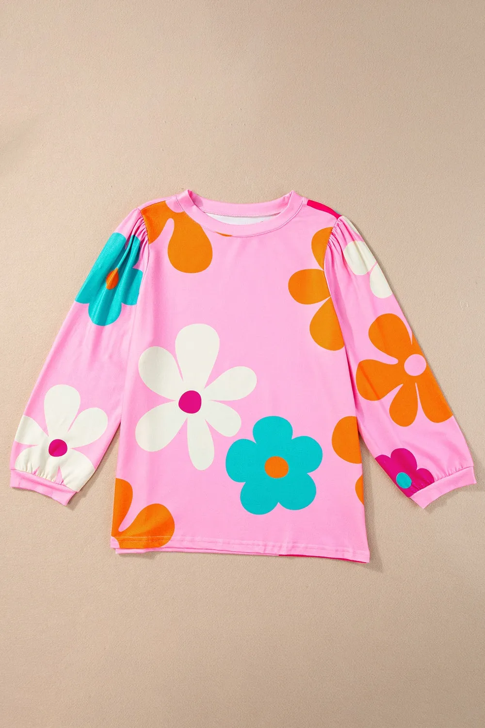 Tahlia Printed Round Neck Top