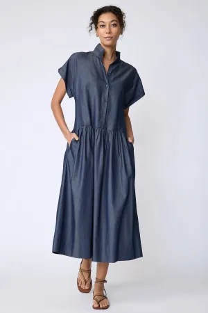 Tanya Shirt Dress - Indigo