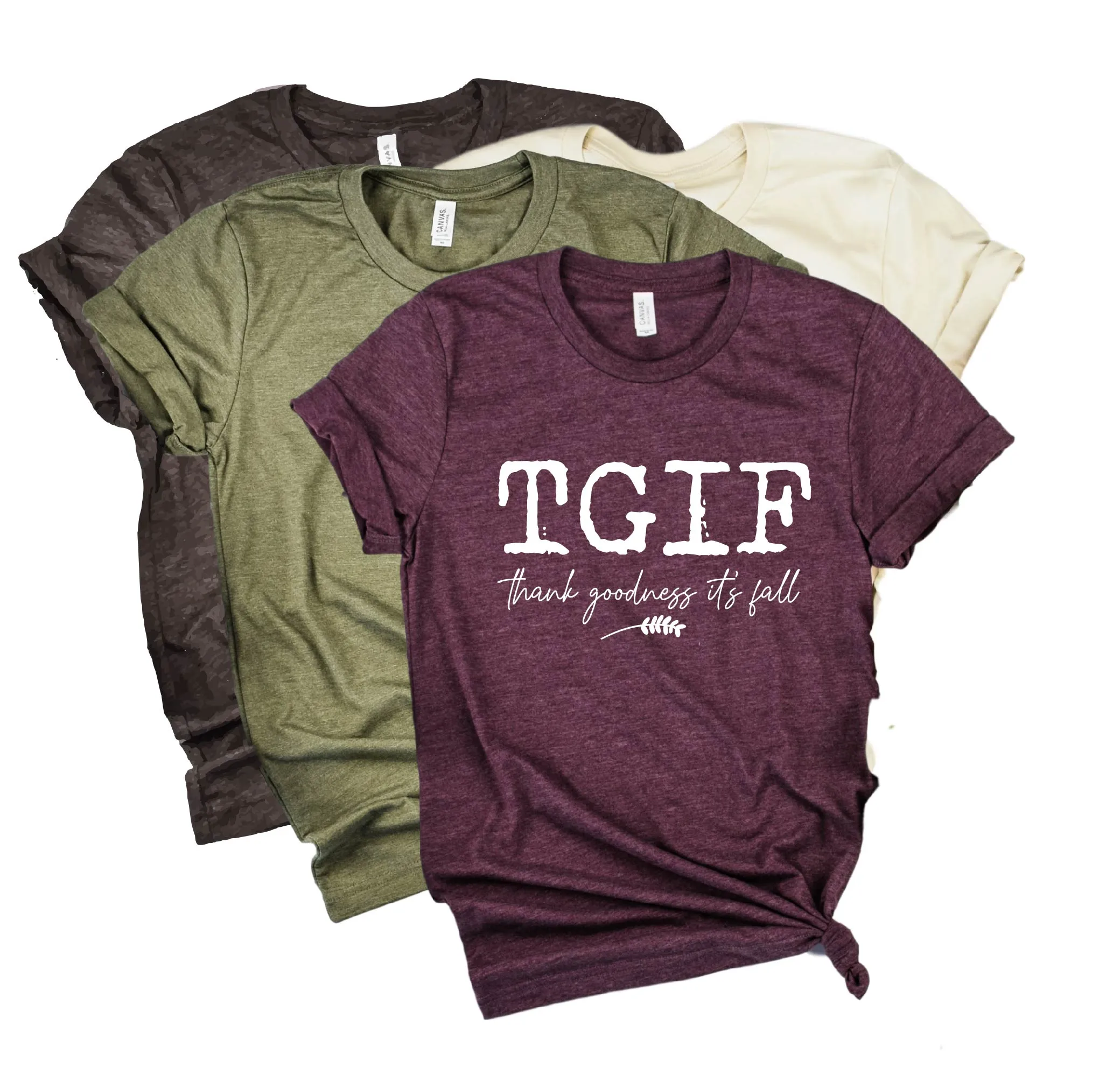 TGIF Thank Goodness Its Fall Shirt | Fall Shirt | Unisex Crew